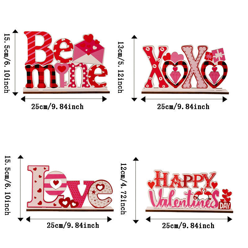 Love letter heart-shaped hollow decorative ornament for her