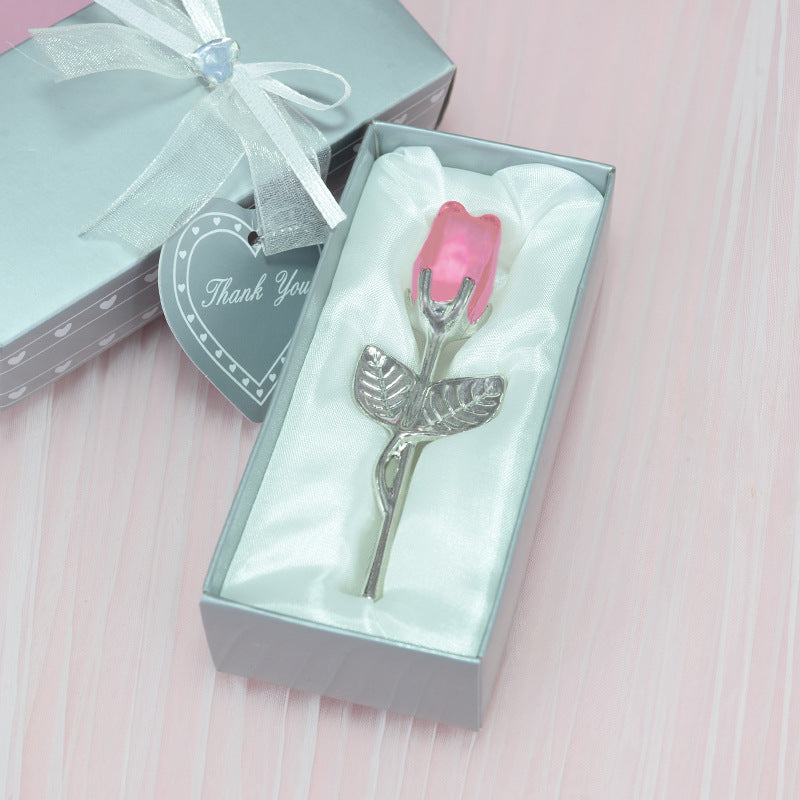 Crystal Rose Ornament For Her