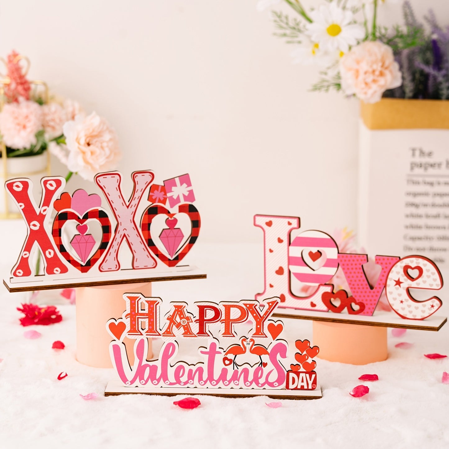 Love letter heart-shaped hollow decorative ornament for her