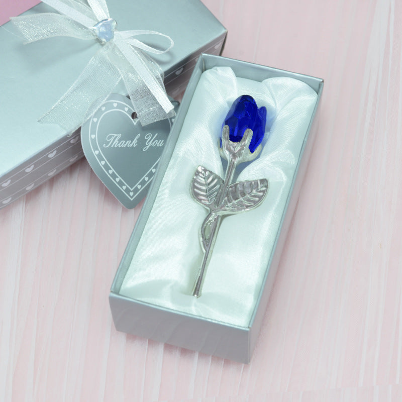 Crystal Rose Ornament For Her