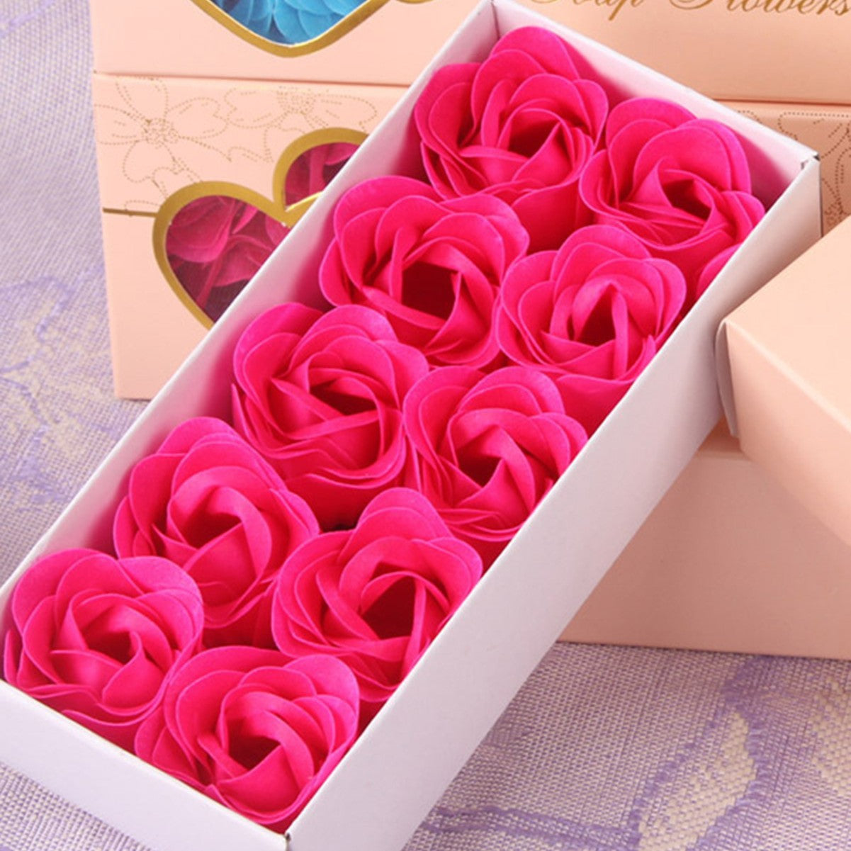 Double Heart Rose Soap Flower For Her