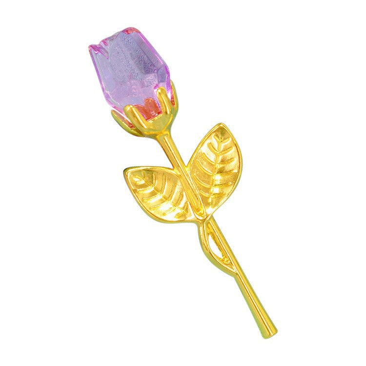 Crystal Rose Ornament For Her