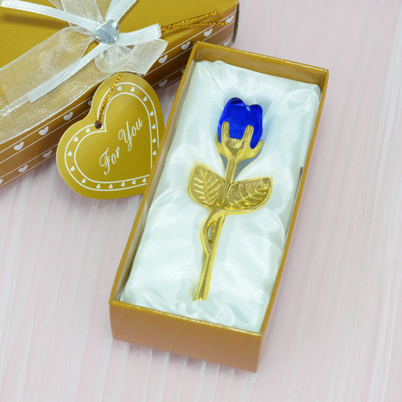 Crystal Rose Ornament For Her