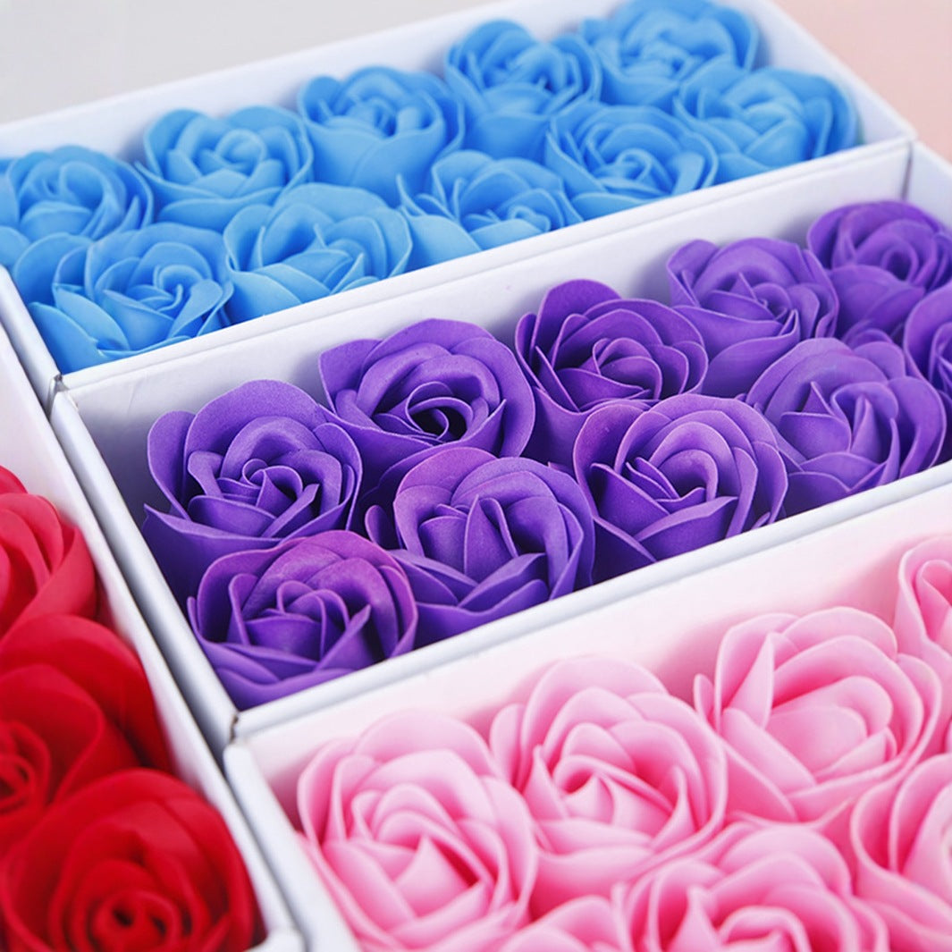 Double Heart Rose Soap Flower For Her