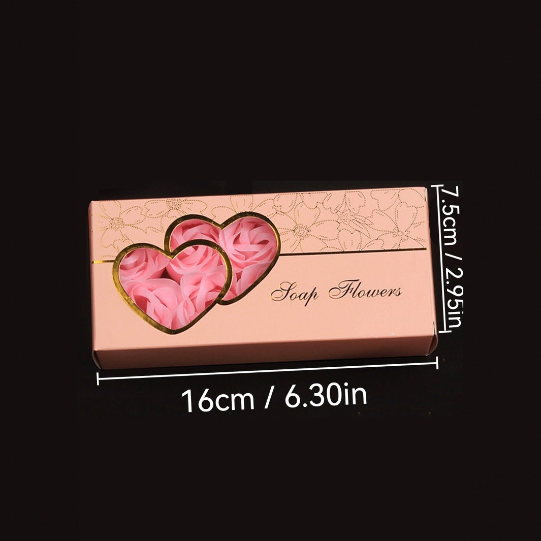 Double Heart Rose Soap Flower For Her