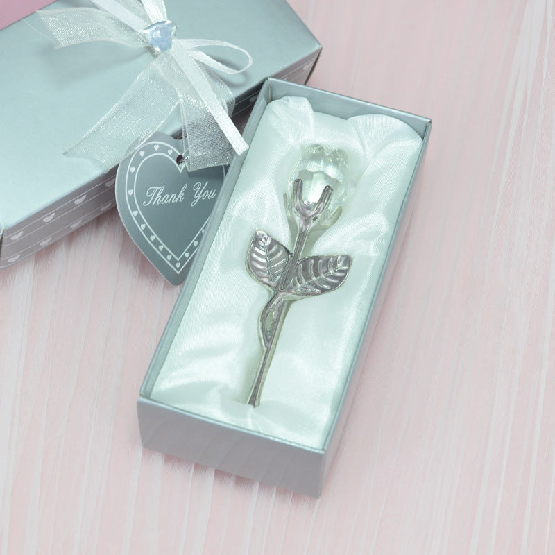 Crystal Rose Ornament For Her