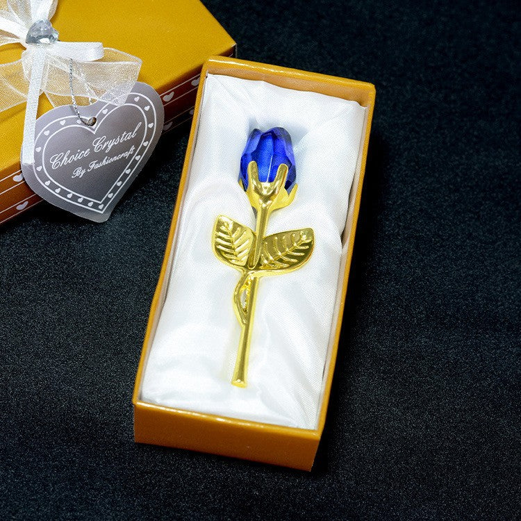 Crystal Rose Ornament For Her